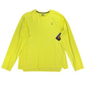 Bass Outdoor Mens Path Long Sleeve Crewneck T-Shirt Yellow L